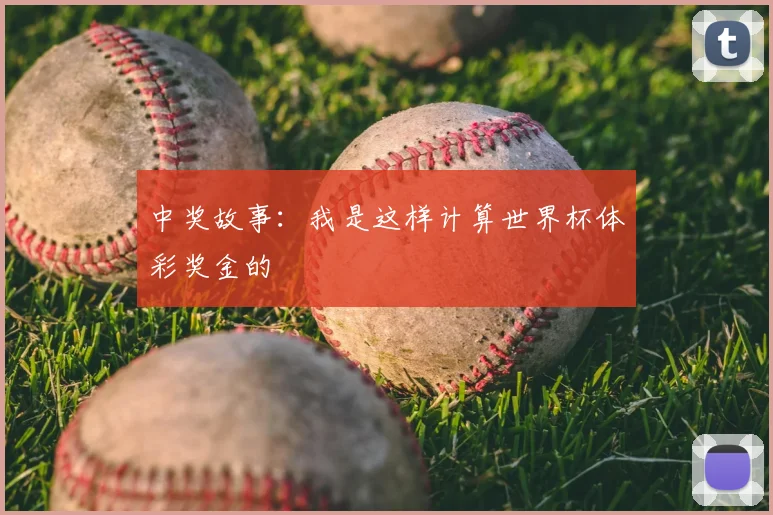 中奖故事:我是这样计算世界杯体彩奖金的