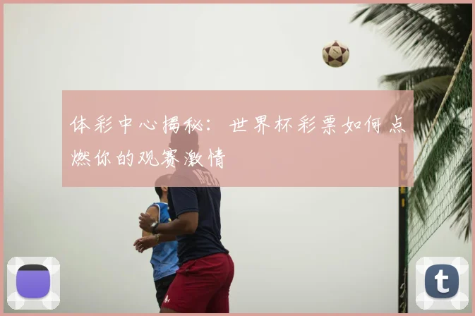 体彩中心揭秘：世界杯彩票如何点燃你的观赛激情